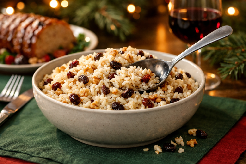 Arroz Natalino Completo e Colorido