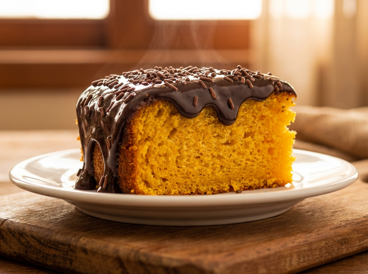 Bolo de Cenoura com Chocolate