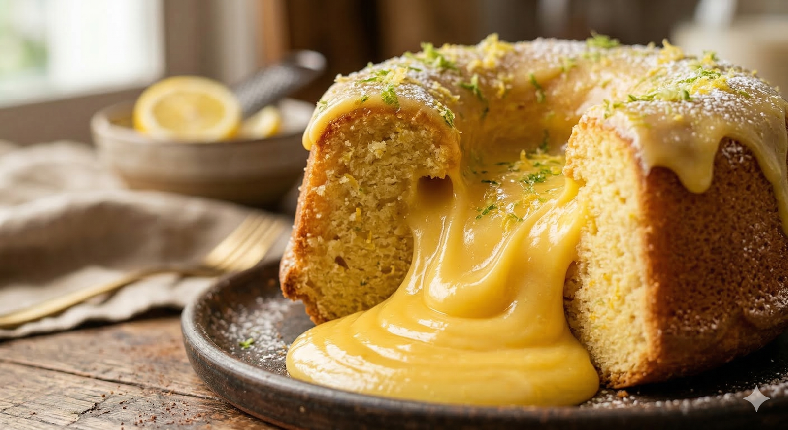 Bolo Vulcão de Limão Siciliano Gourmet