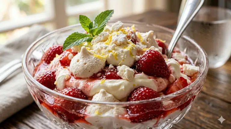 Eton Mess de Morango Clássico