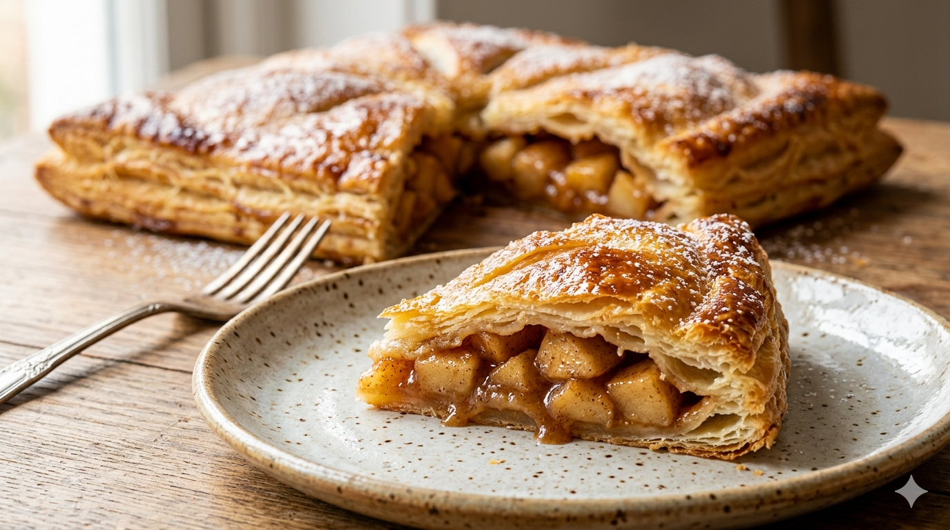 Folhado de Maçã Crocante