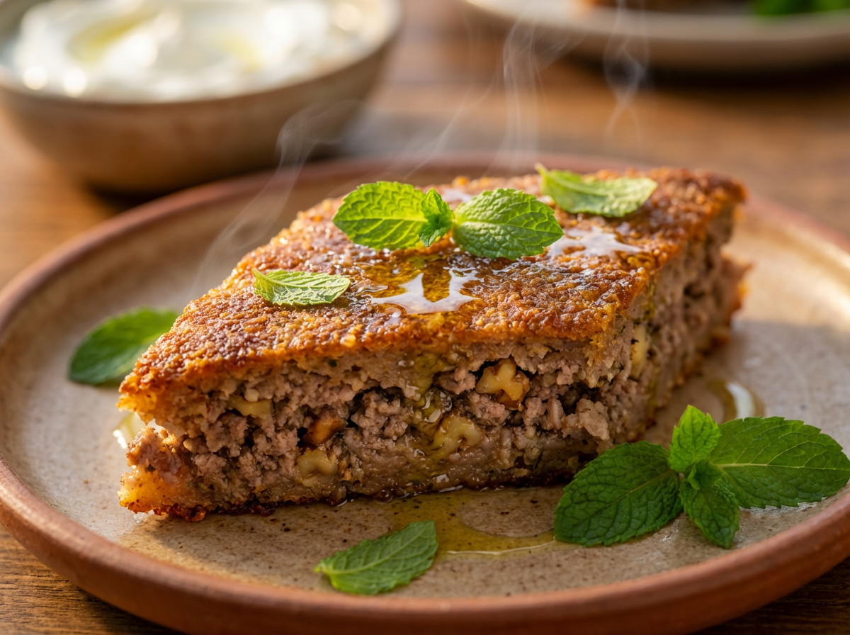 Kibbeh Assado de Cordeiro com Hortelã e Nozes