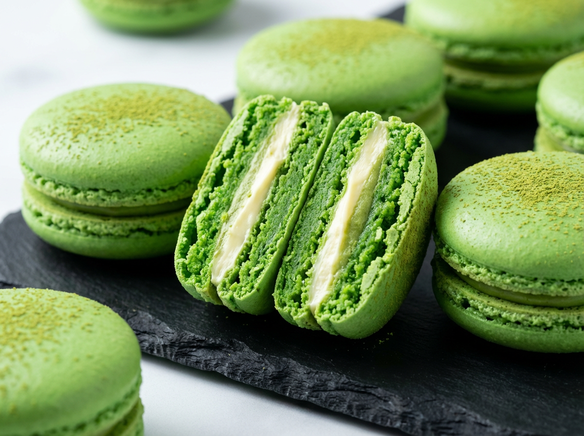 Macarons de Matcha