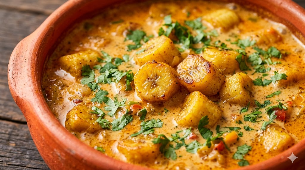 Moqueca Jerk de Banana-da-Terra