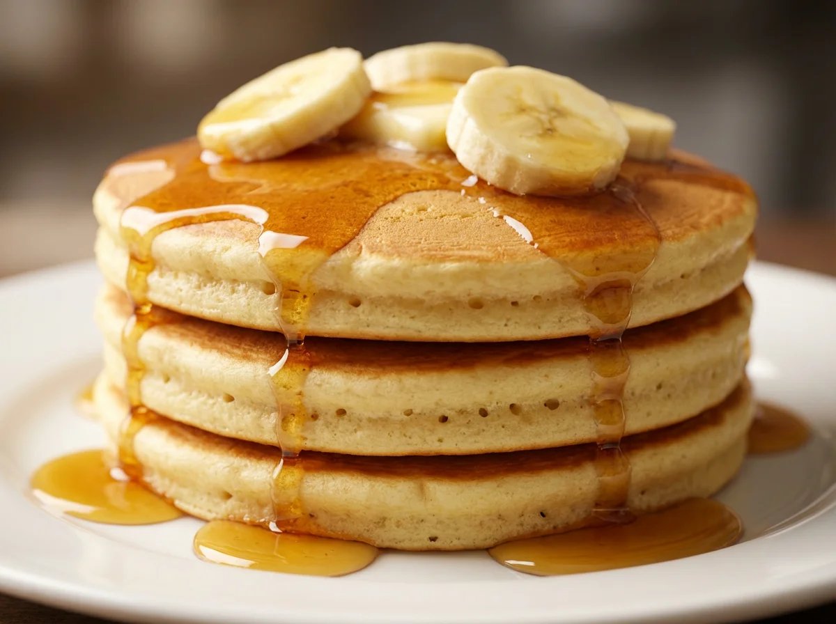 Panqueca Americana com Maple e Banana