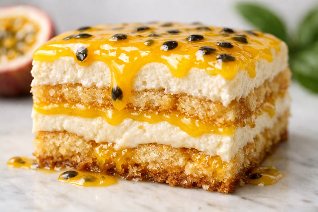 Tiramisù de Maracujá Vegano